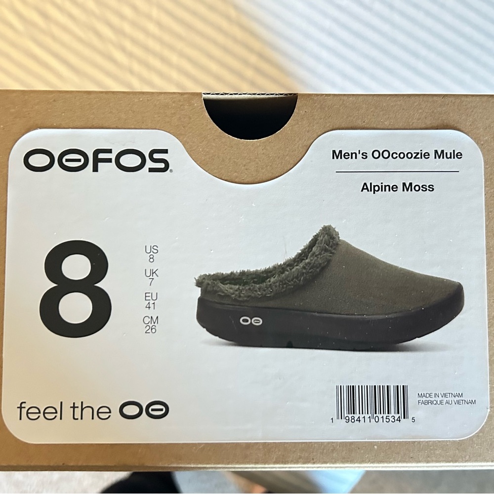 OOFOS Men's OOcoozie Mule - Olive Green